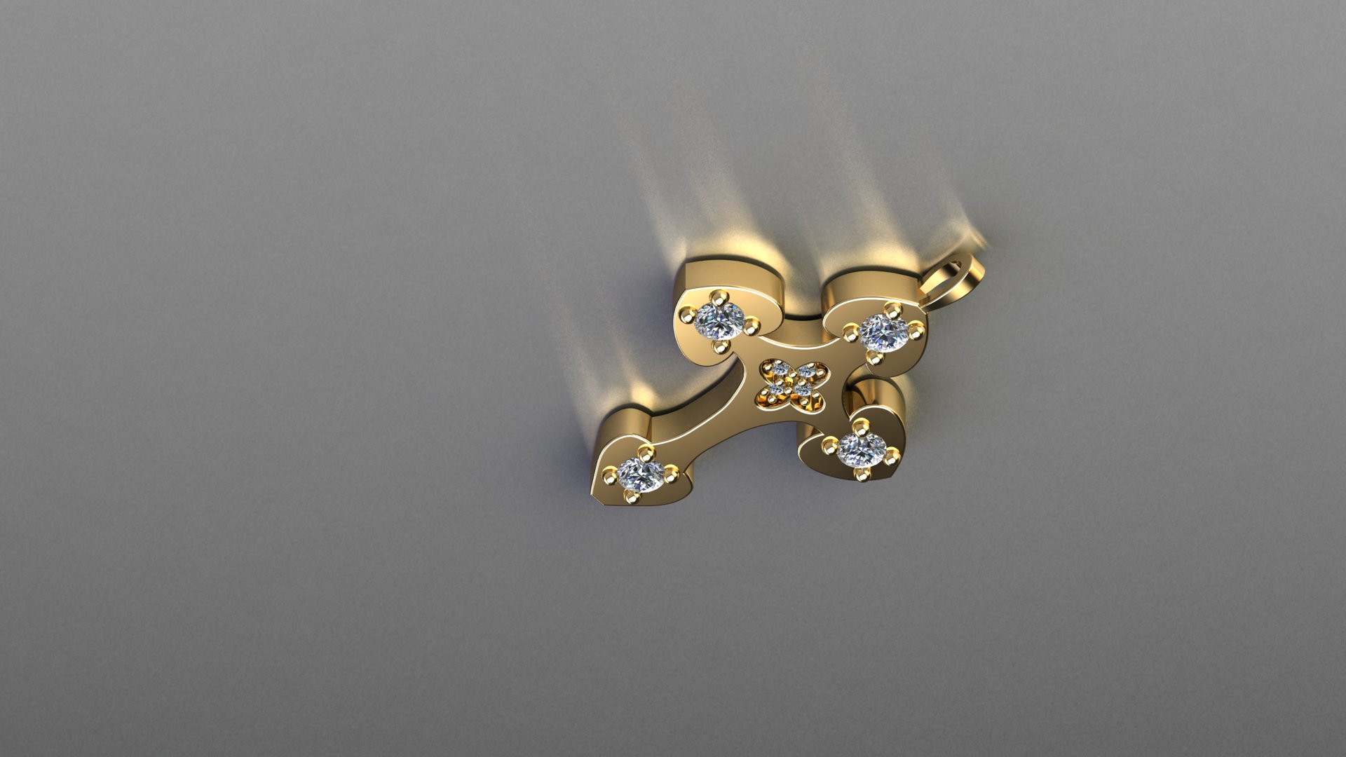Elegant Diamond Studded Pendant — view 5