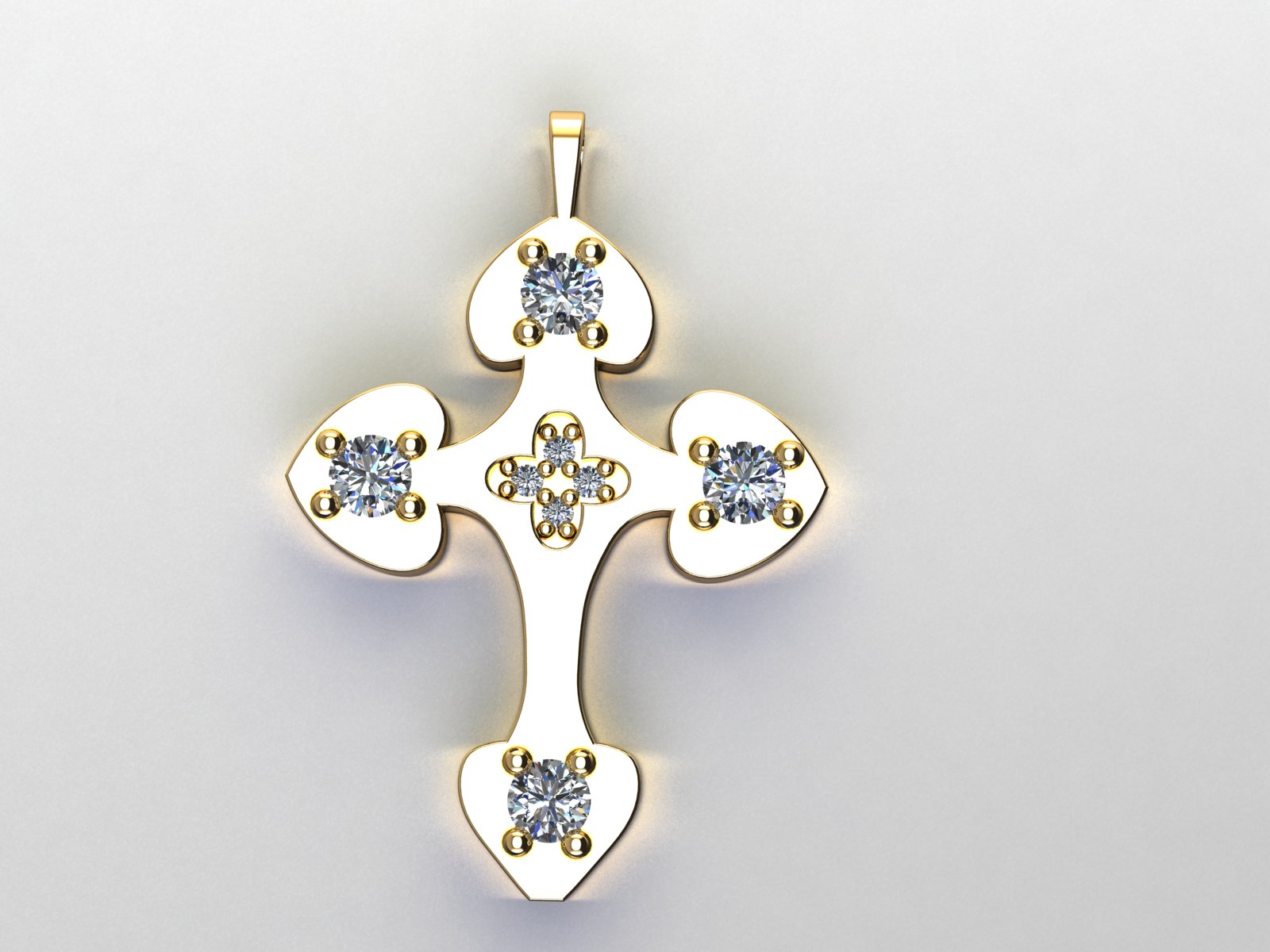 Elegant Diamond Studded Pendant — view 7