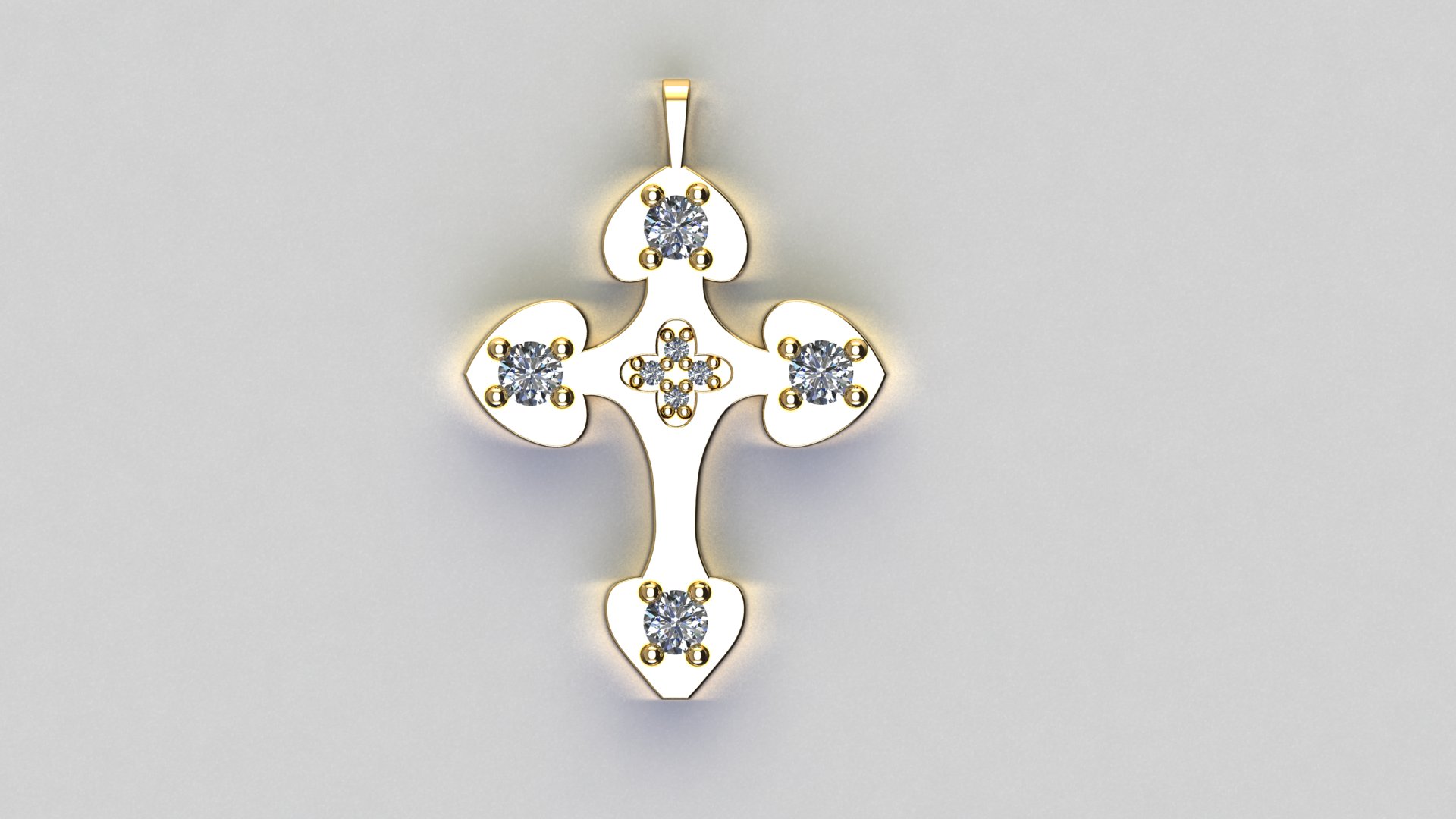 Elegant Diamond Studded Pendant