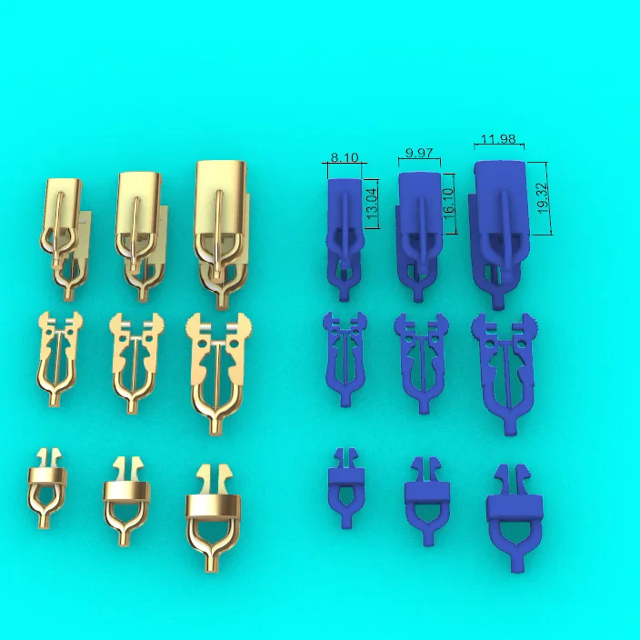 Four-Size Set of Tongue and Groove Box Clasps — view 8