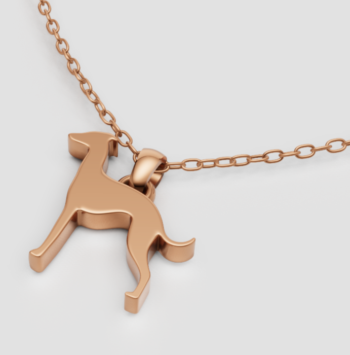 Italian Greyhound Gold Pendant for Jewelry Printing — view 3