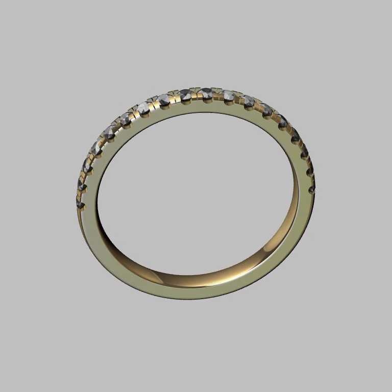 Shared-Prong 1.6mm Diamond Eternity Band — view 8