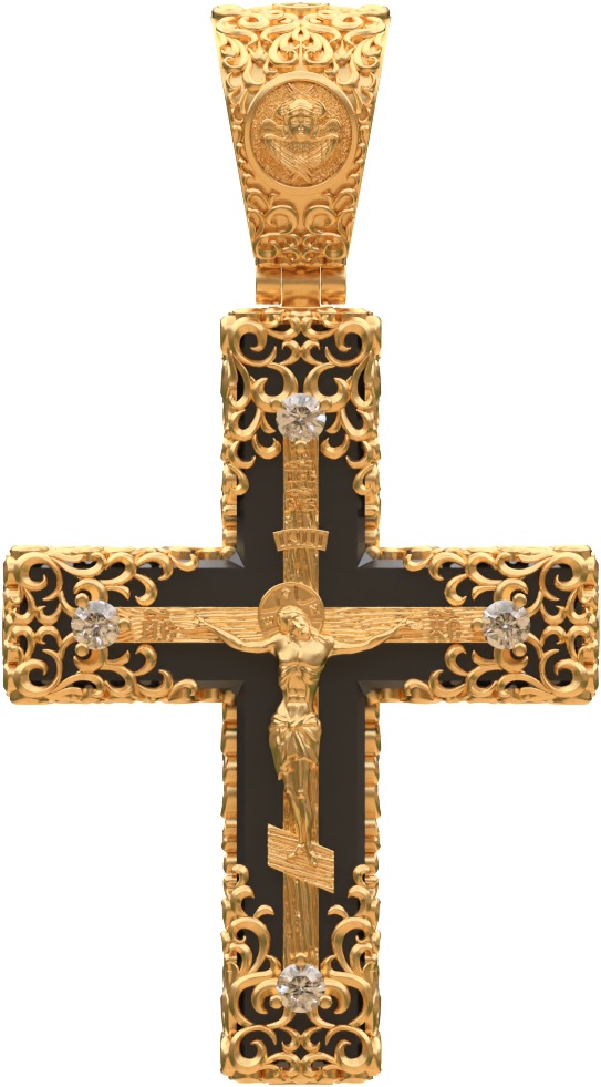 Orthodox cross , insert made of wood or stone.