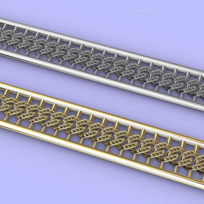 Framed S-Link Pavé Tennis Bracelet — view 3