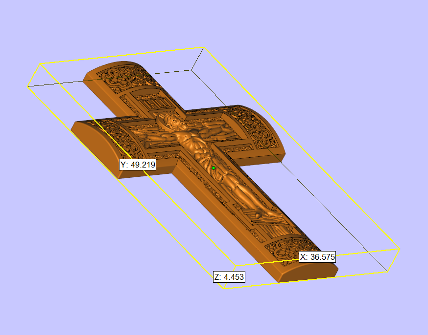Orthodox Crucifixion Cross with Byzantine Patterns — view 5