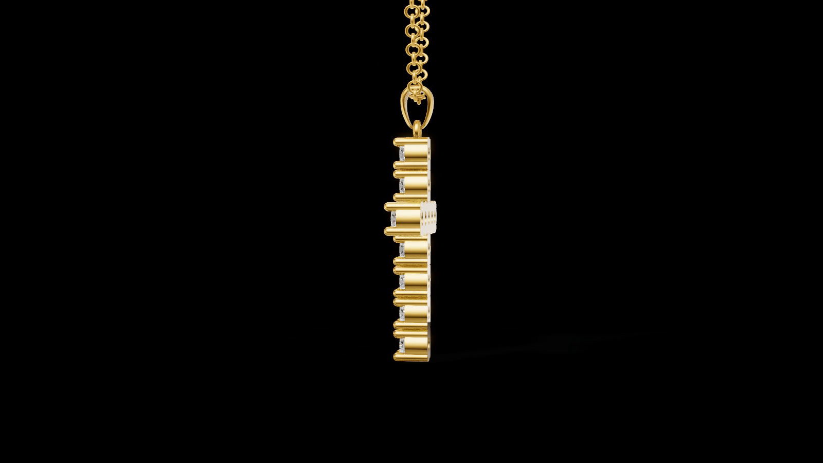 Diamond Cross Pendant 5mm 11 pices — view 5