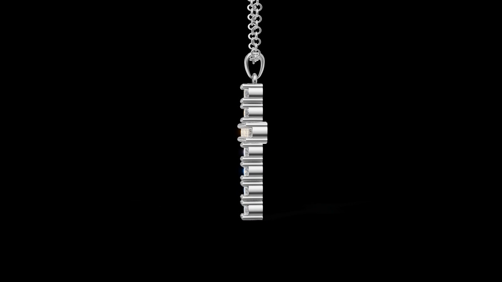 Diamond Cross Pendant 5mm 11 pices — view 2