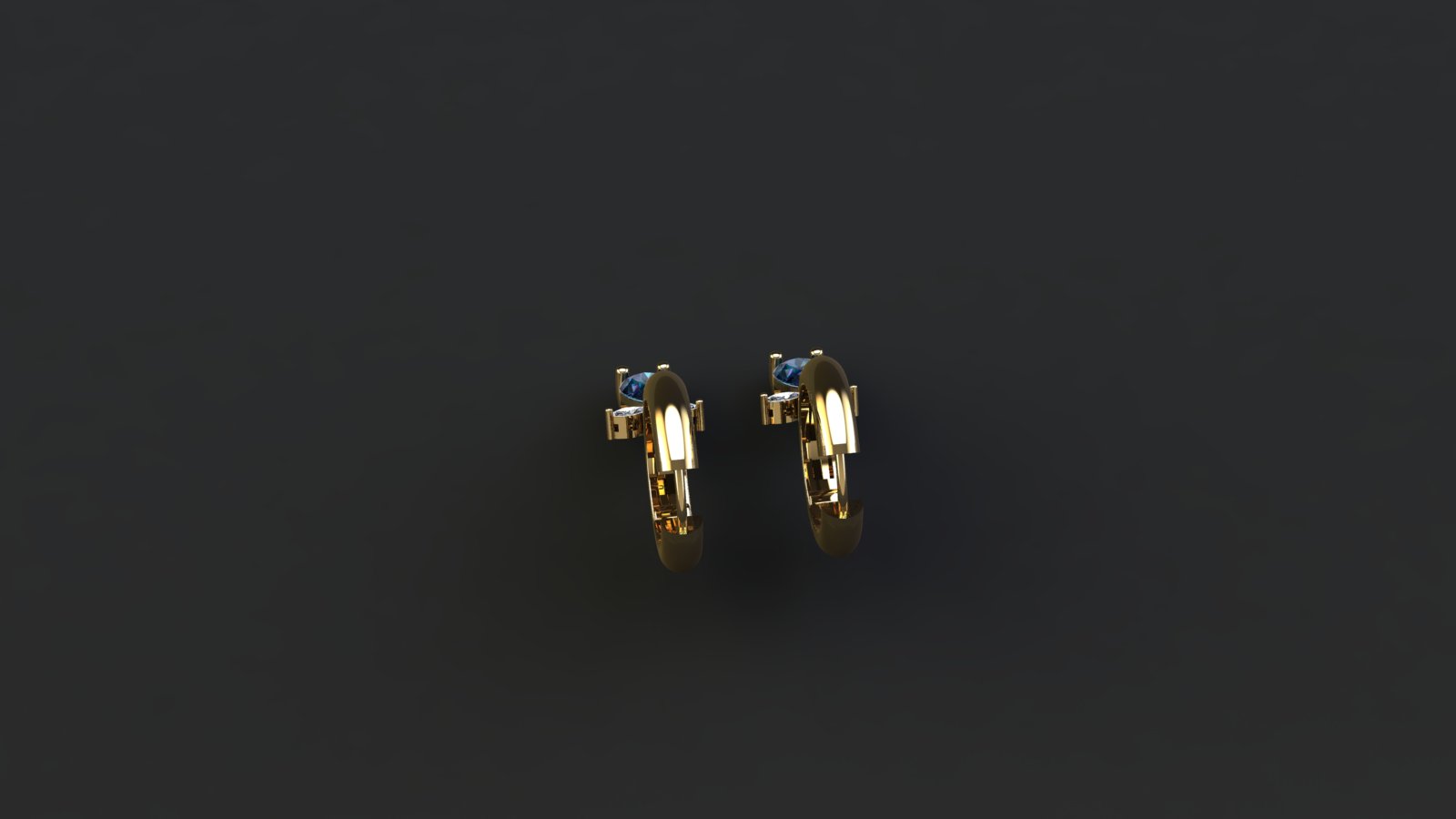 Elegant Two-Stone Drop Earrings — view 7