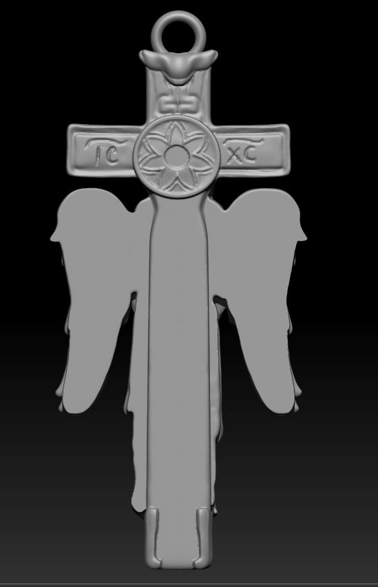 Orthodox Archangel Michael Cross Pendant High Relief — view 6