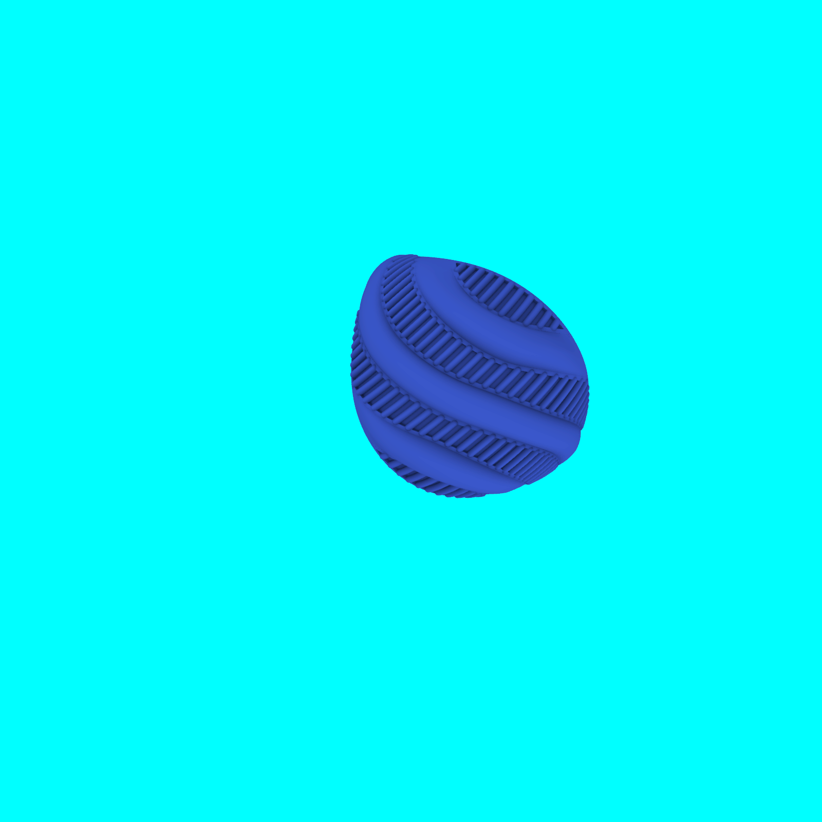 Wide Domed Band with Diagonal Ribs Ring — view 5