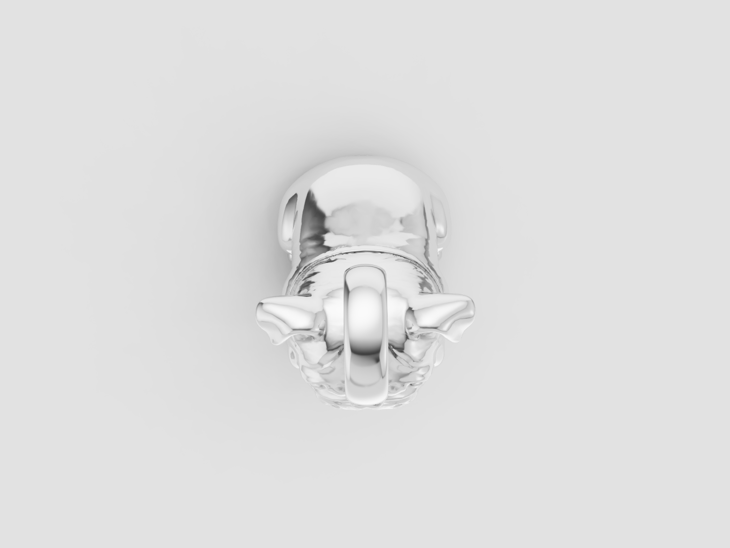 Bulldog Charm 3D Model — view 5