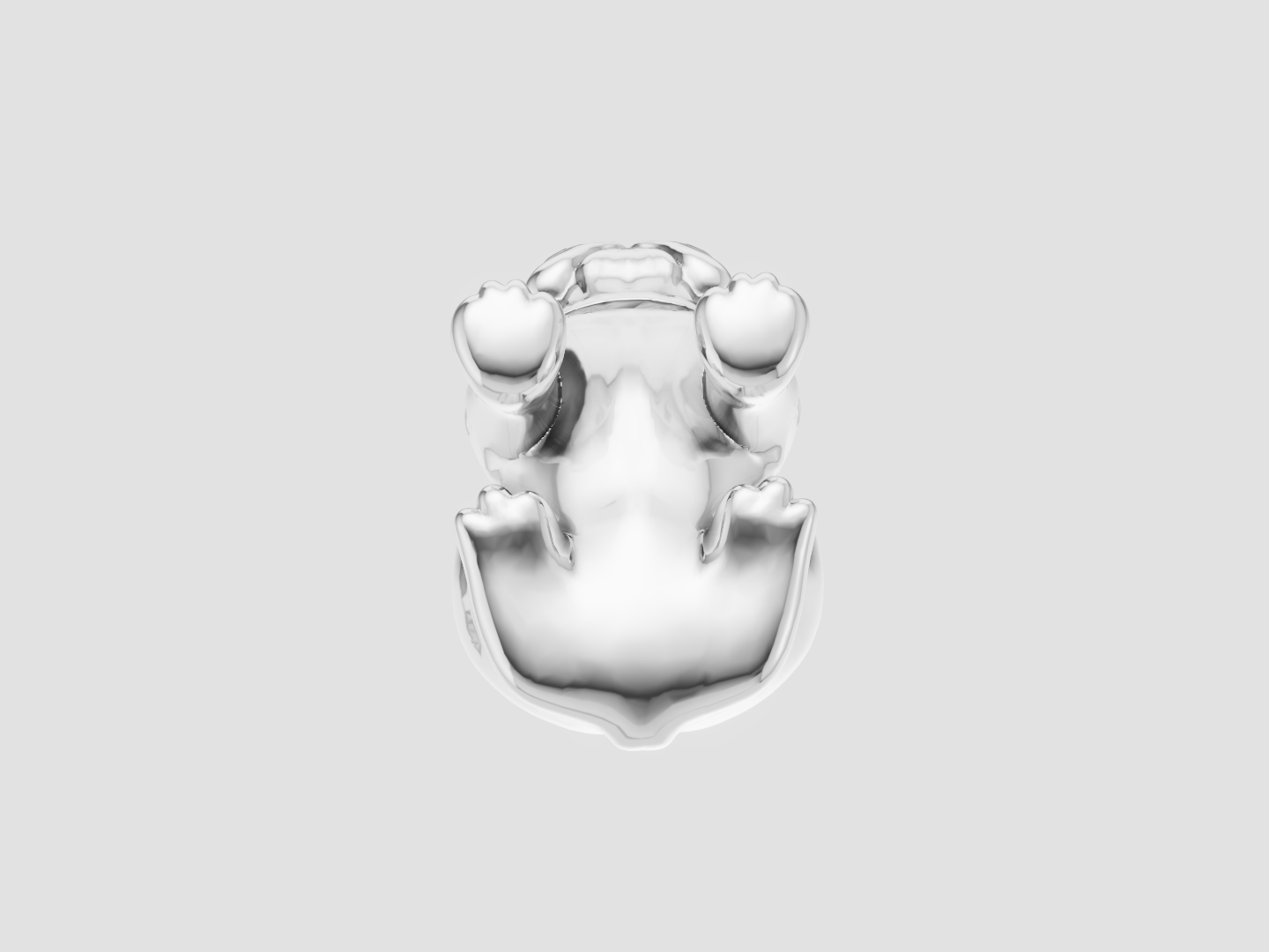 Bulldog Charm 3D Model — view 6
