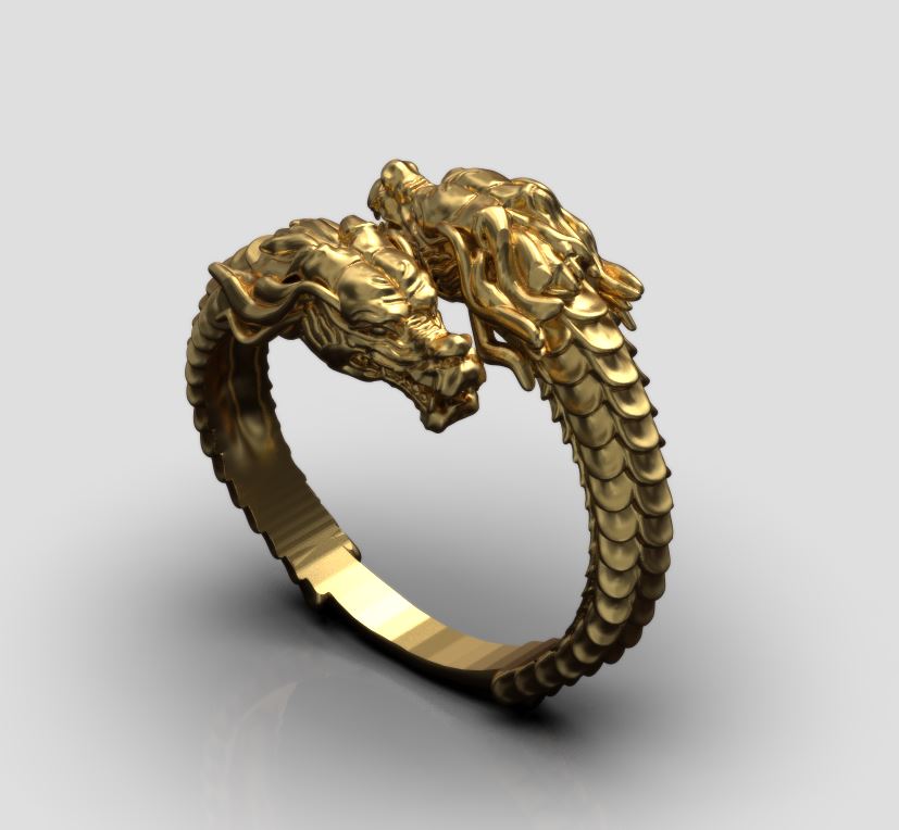 Mythic Dragon Serpent Ring — view 7