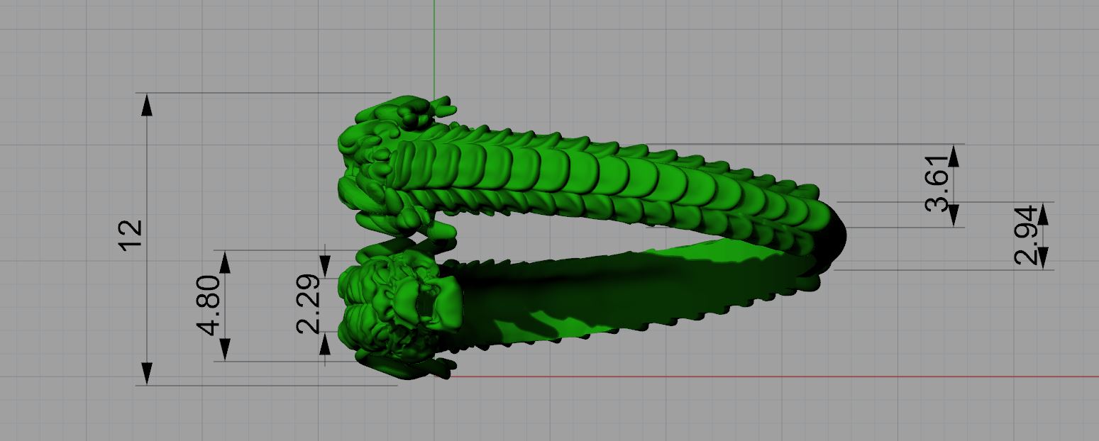 Mythic Dragon Serpent Ring — view 8