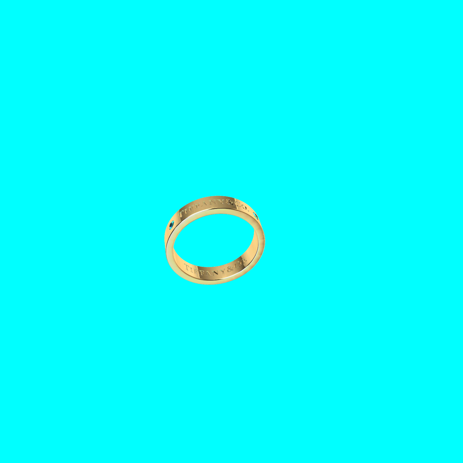 Buy Engraved Flat Band Ring CAD Wedding Jewelry — view 5