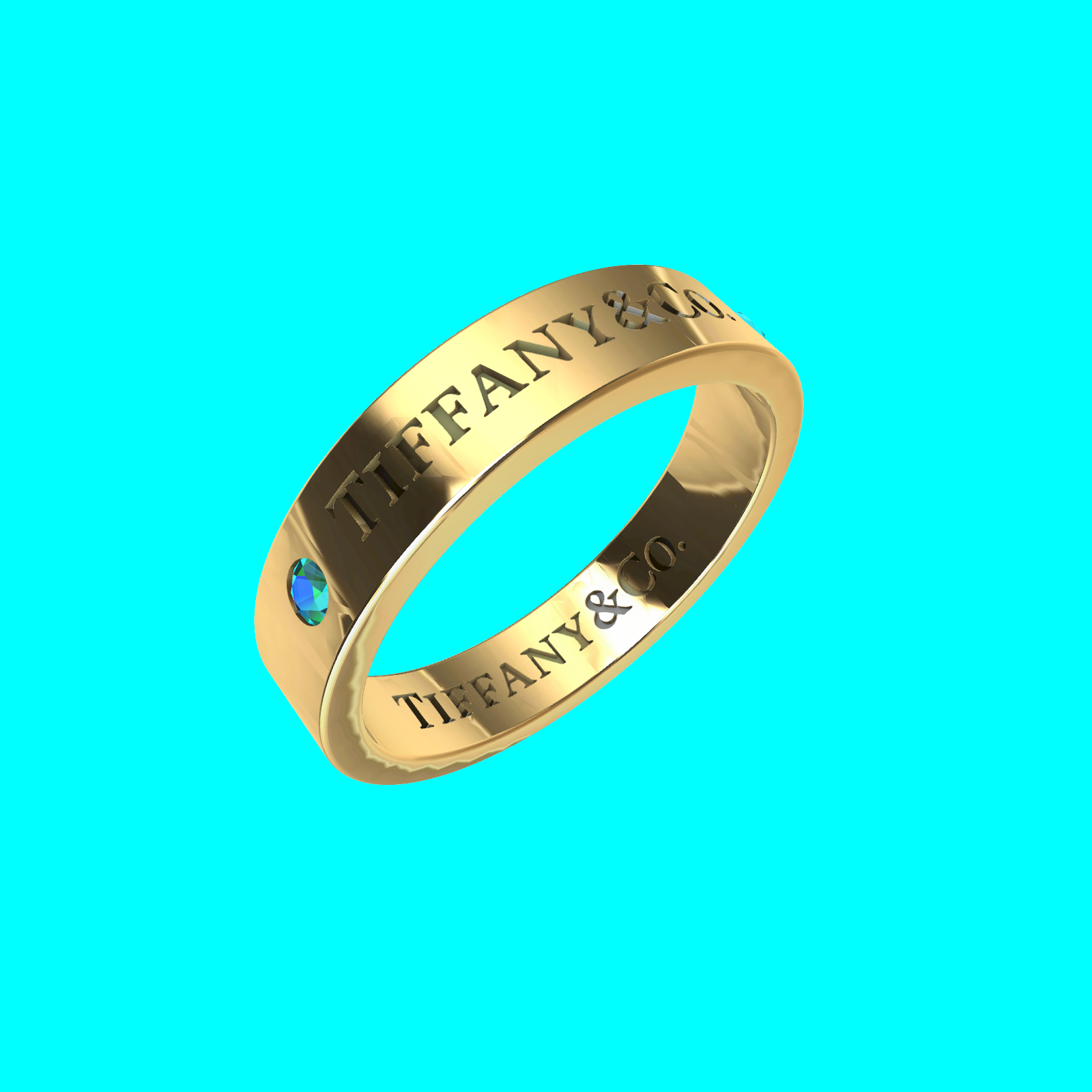 Buy Engraved Flat Band Ring CAD Wedding Jewelry