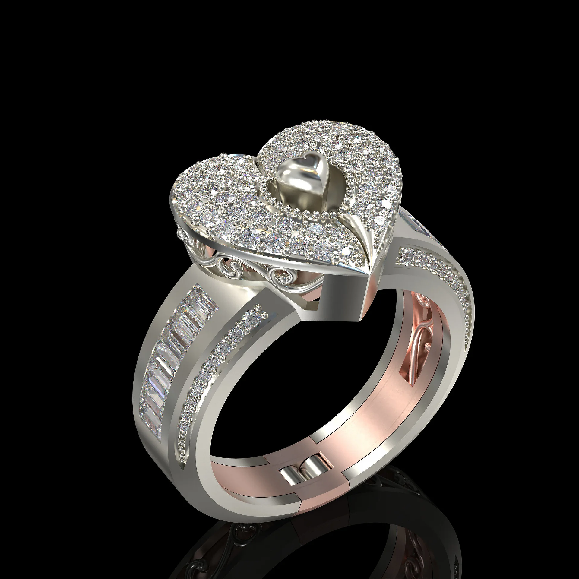 Women Anniversary Jewelry Ring Wedding Anniversary 3D Model