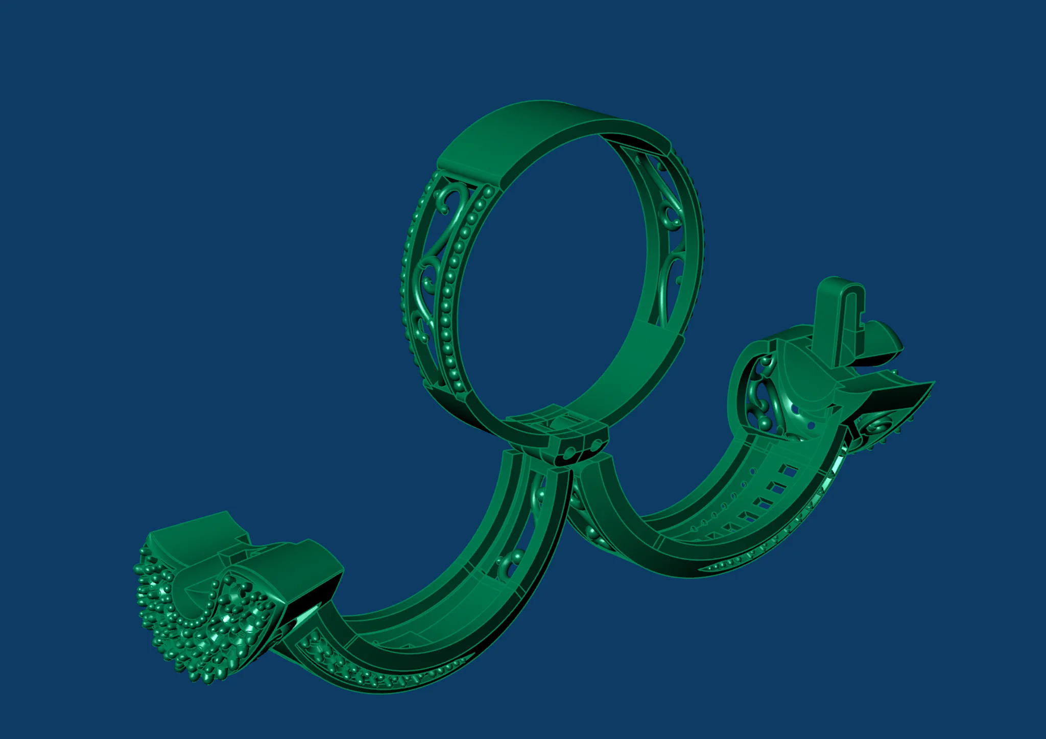 Women Anniversary Jewelry Ring Wedding Anniversary 3D Model — view 4