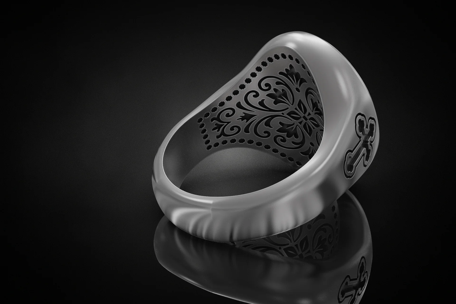 Saint Peter Apostle Signet Ring — view 4