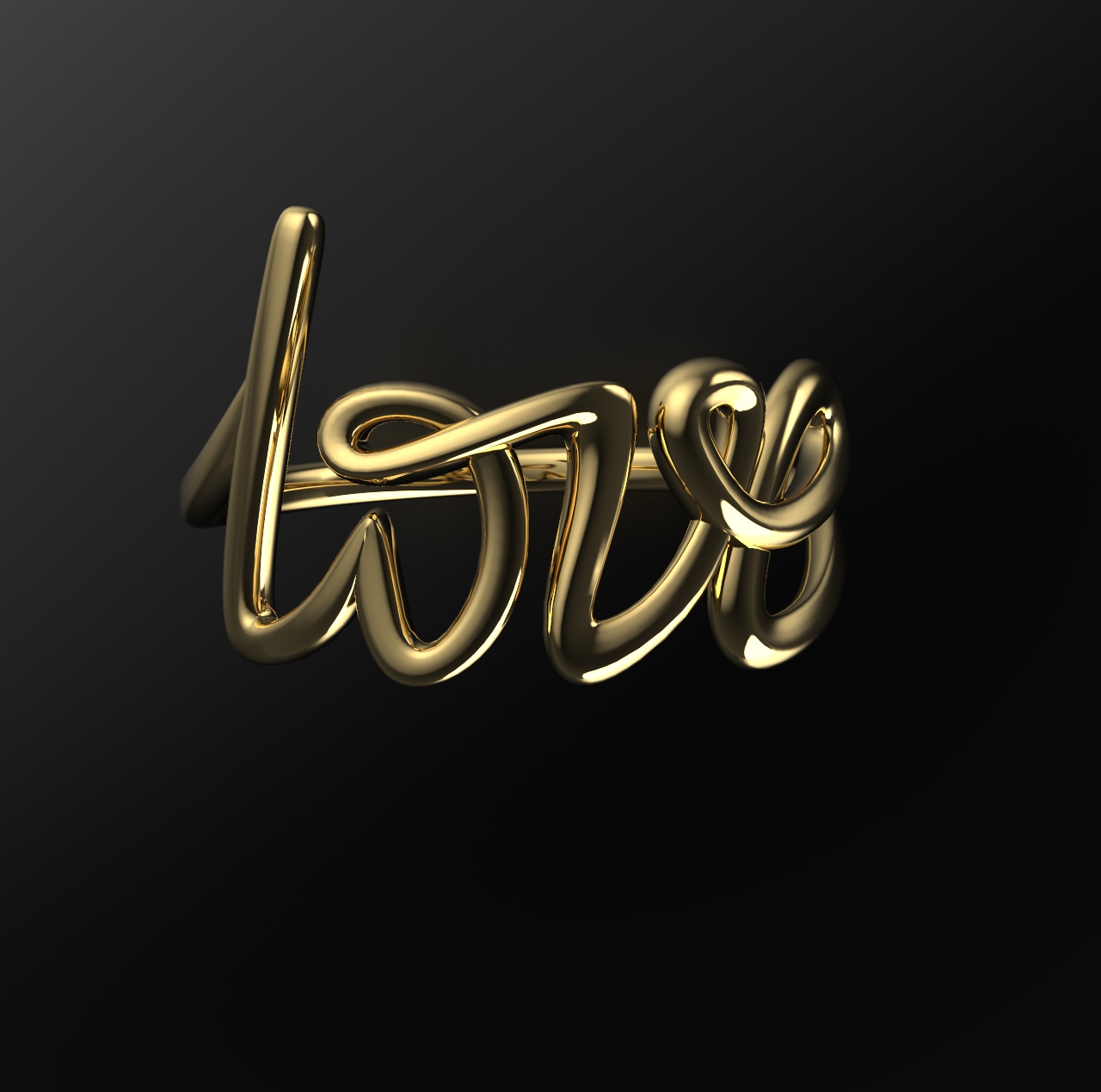 Ring one line love Tiffani style — view 3