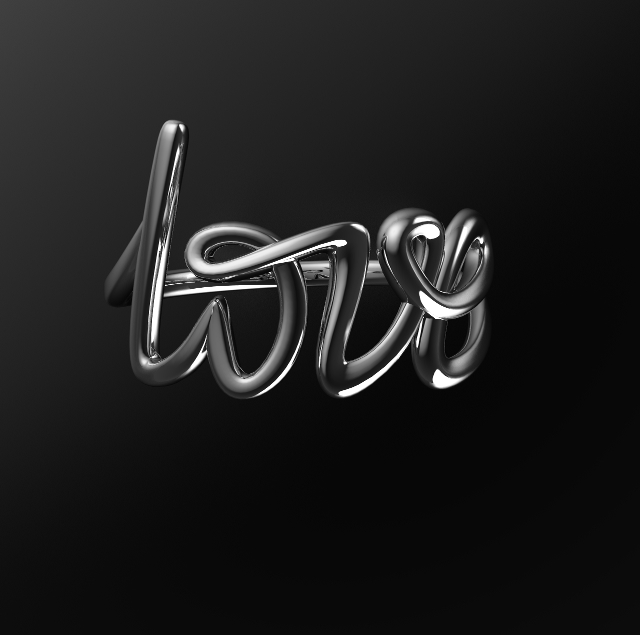Ring one line love Tiffani style — view 4