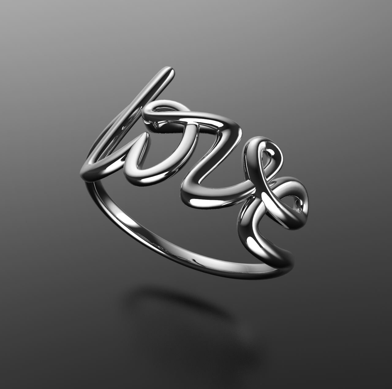 Ring one line love Tiffani style — view 1