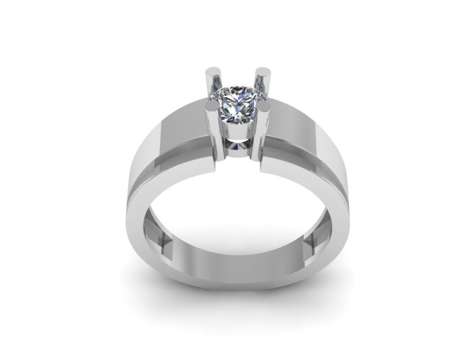 men wedding and engagement ring for diamond — view 5
