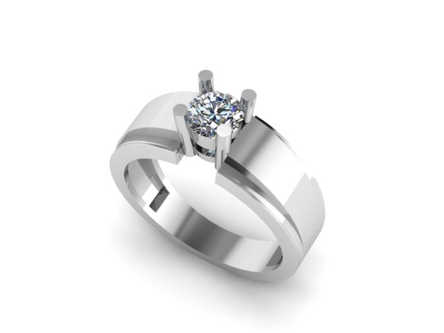men wedding and engagement ring for diamond — view 2