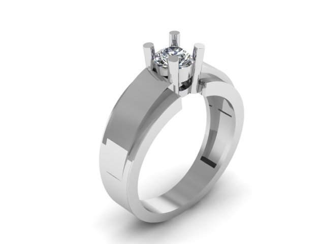 men wedding and engagement ring for diamond — view 8