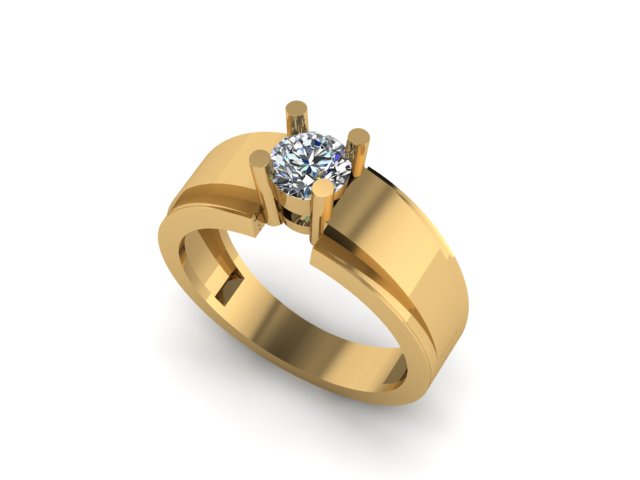 men wedding and engagement ring for diamond — view 1