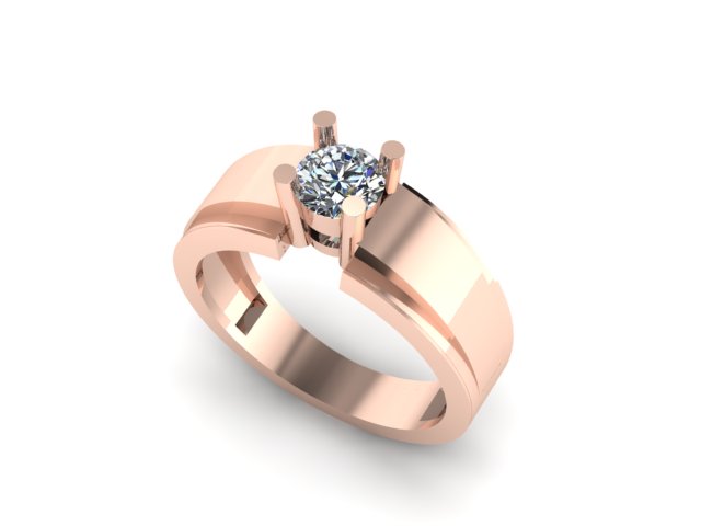 men wedding and engagement ring for diamond — view 3