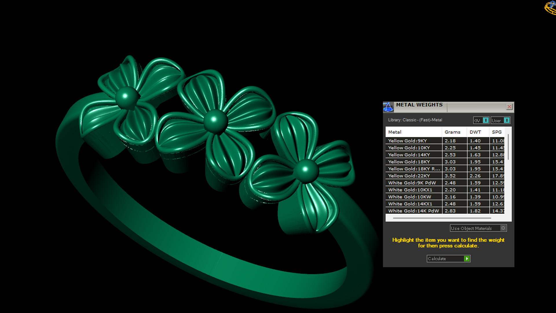 wedding engagement women ring 3dm stl render L1 — view 3