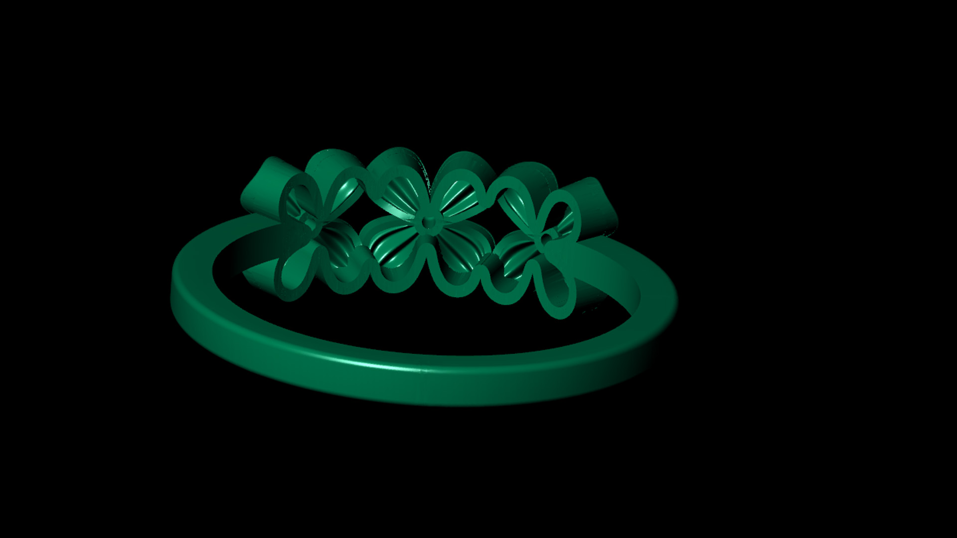 wedding engagement women ring 3dm stl render L1 — view 7