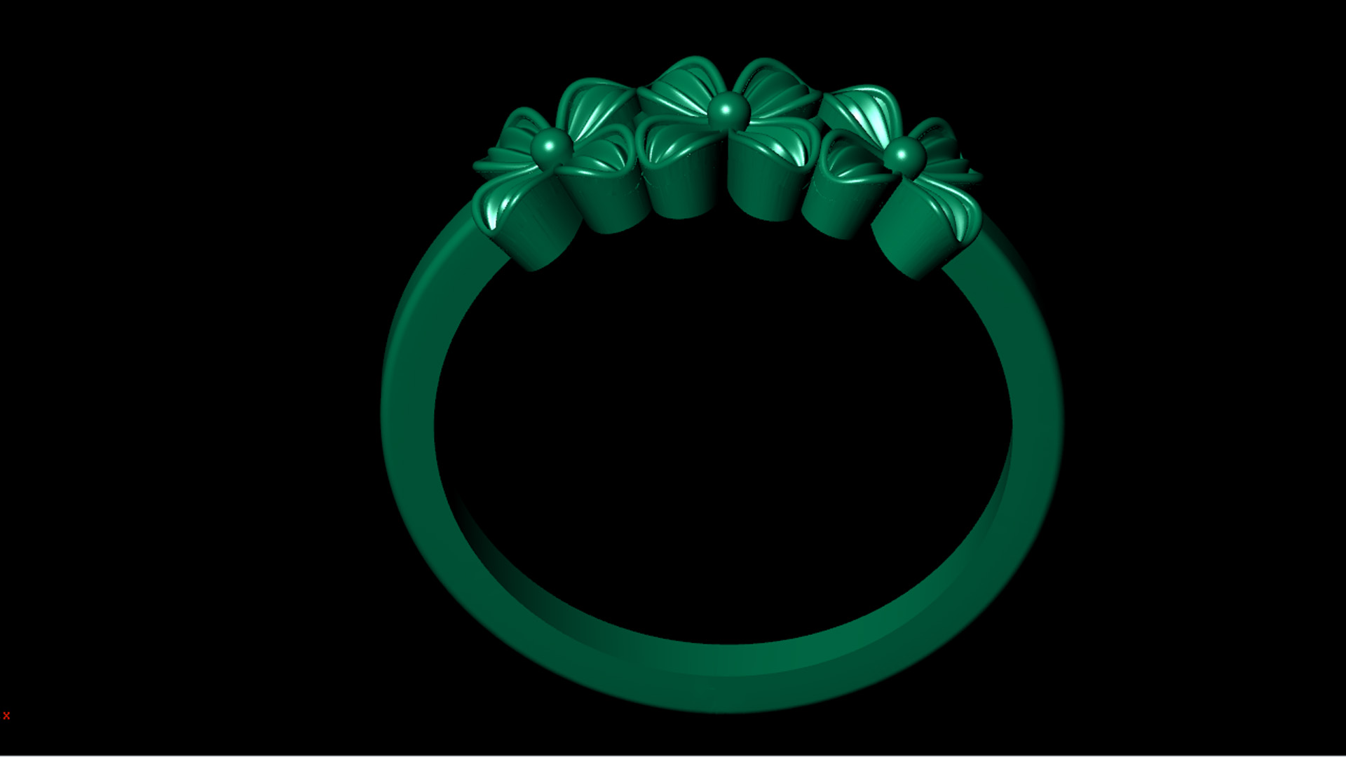 wedding engagement women ring 3dm stl render L1 — view 6