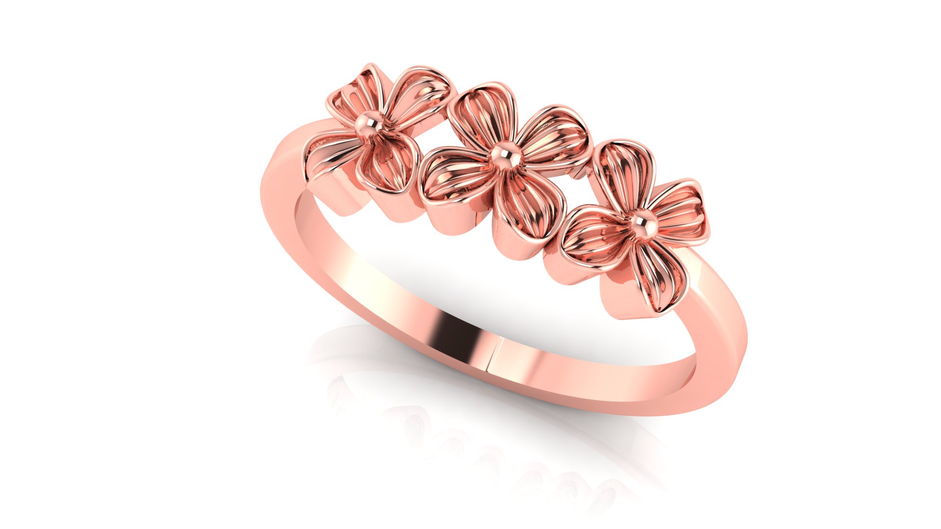 wedding engagement women ring 3dm stl render L1 — view 2