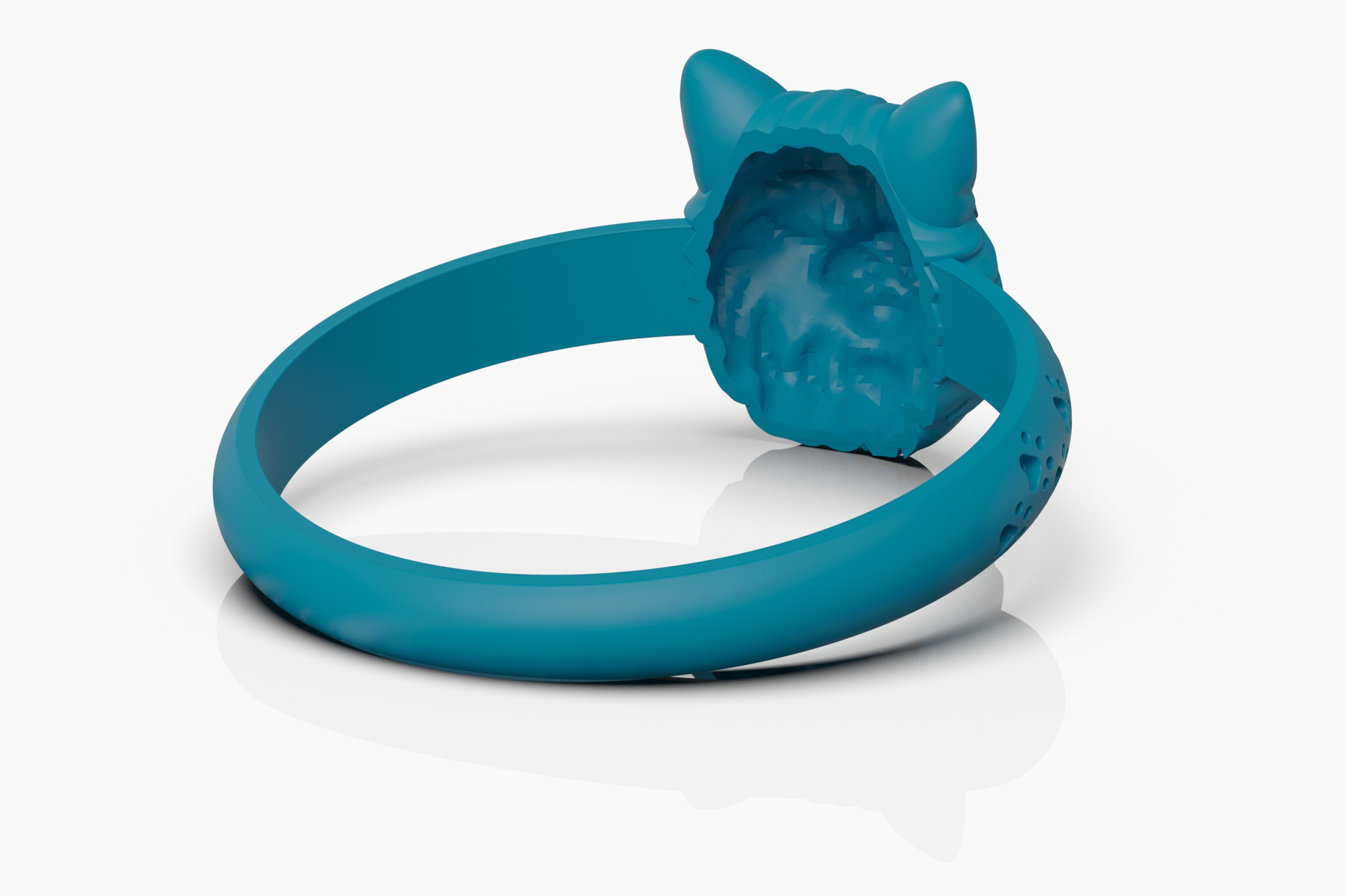 Cute Cat Paw Print Kids Ring — view 8