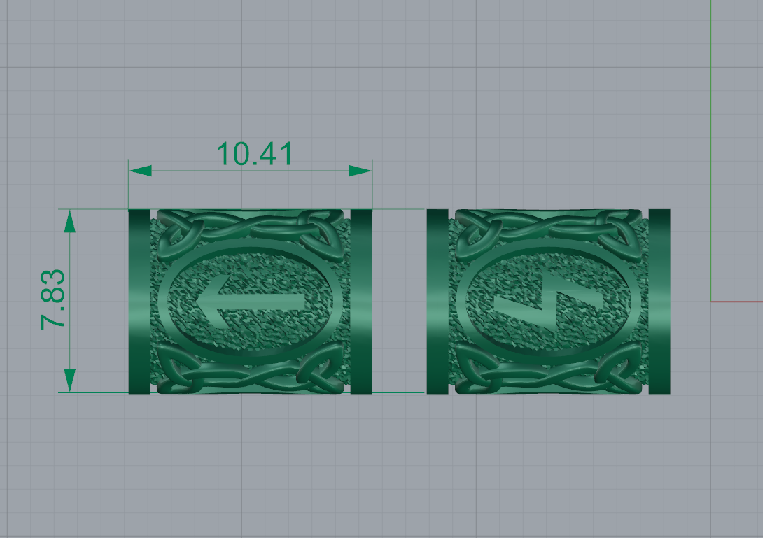 Runic Spacer Bead Celtic Knotwork — view 7