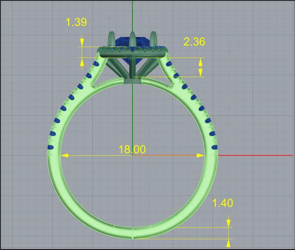 Pear Halo Cathedral Split Shank Ring — view 7