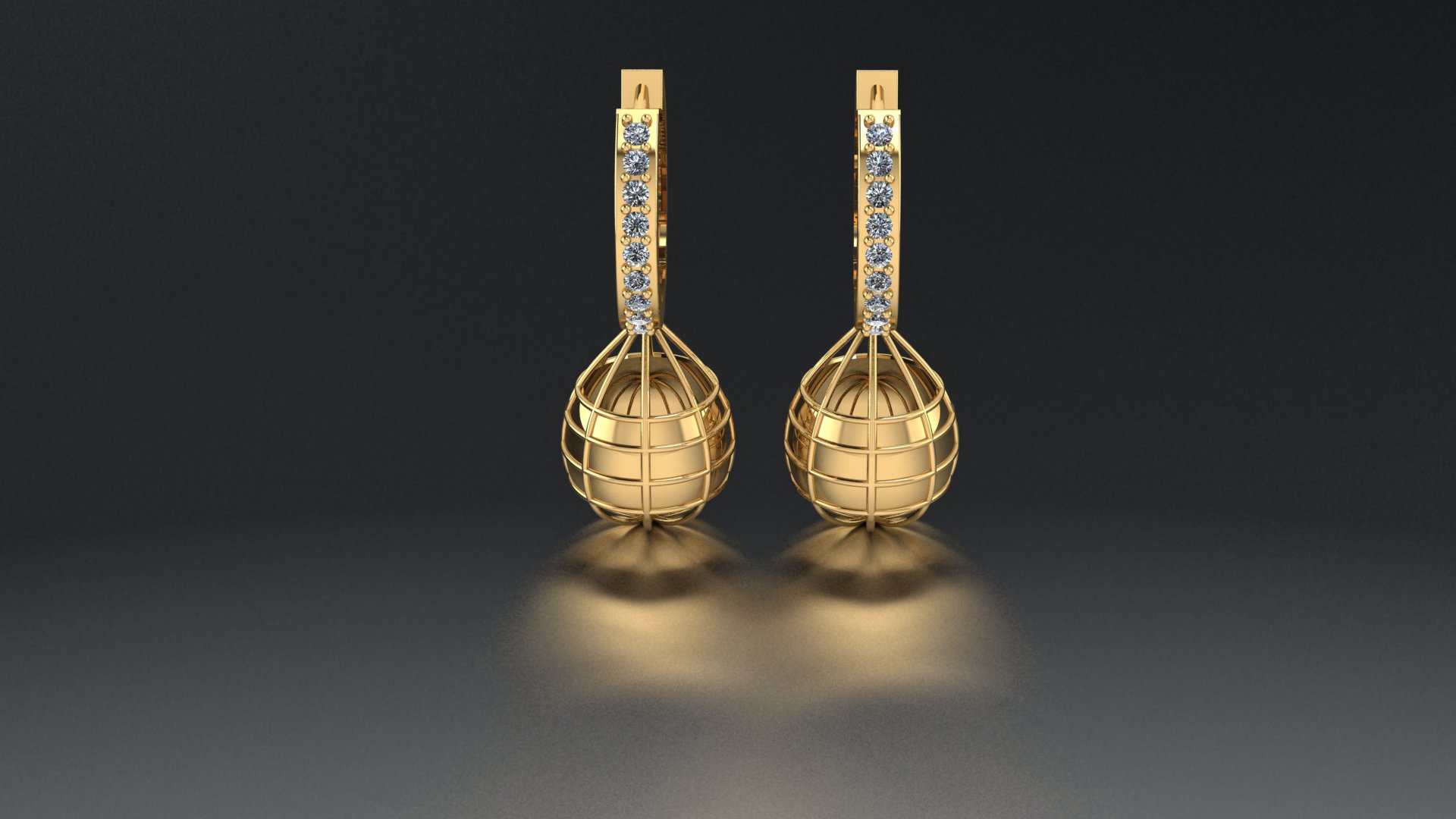 Elegant Dangling Hoop Earrings — view 3