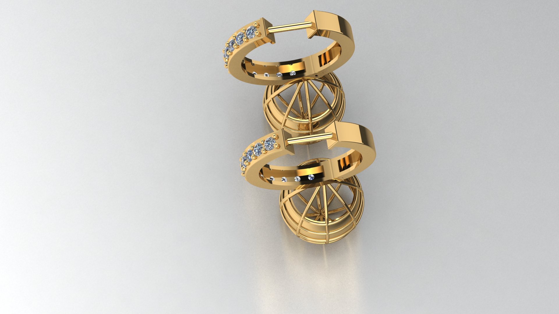 Elegant Dangling Hoop Earrings — view 5