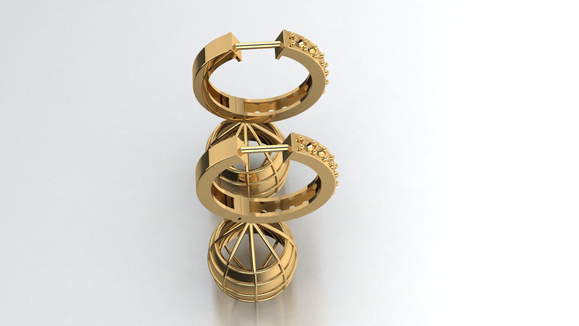 Elegant Dangling Hoop Earrings — view 6
