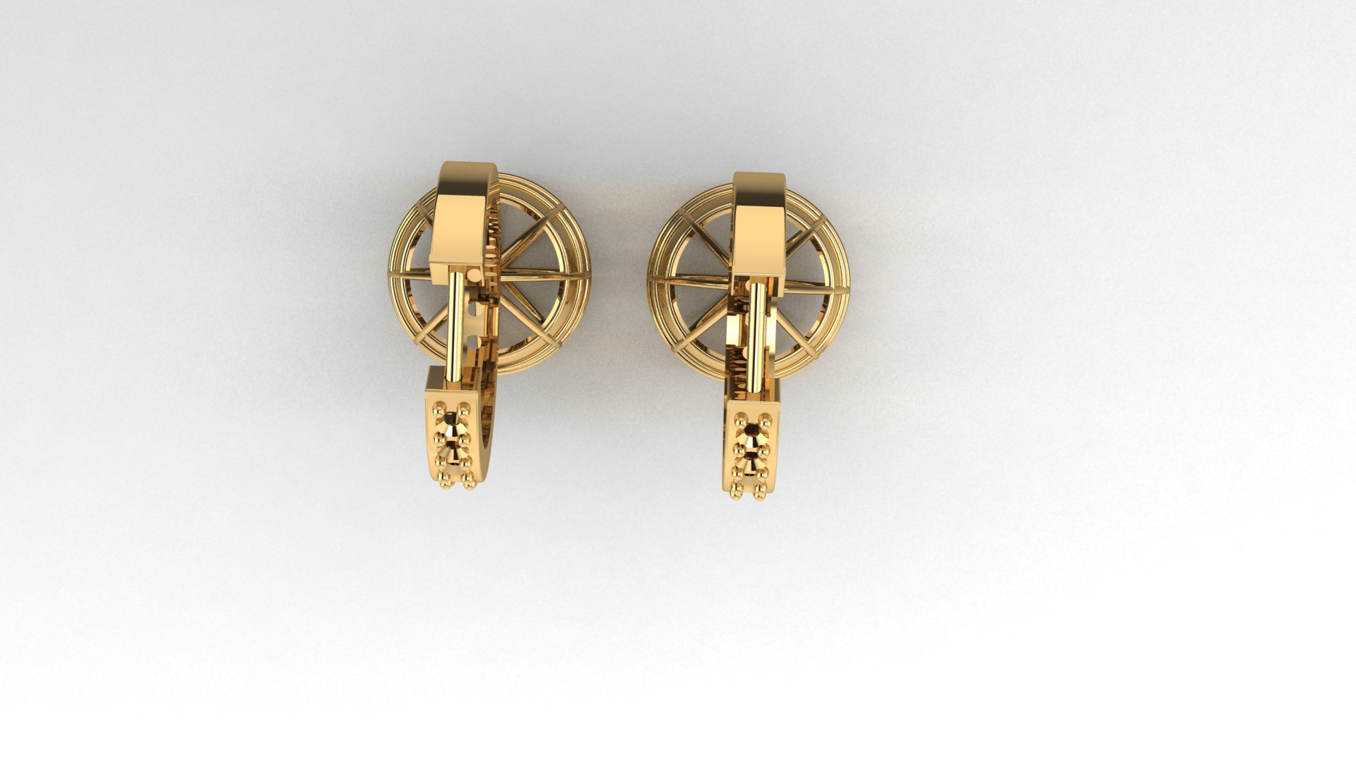 Elegant Dangling Hoop Earrings — view 7