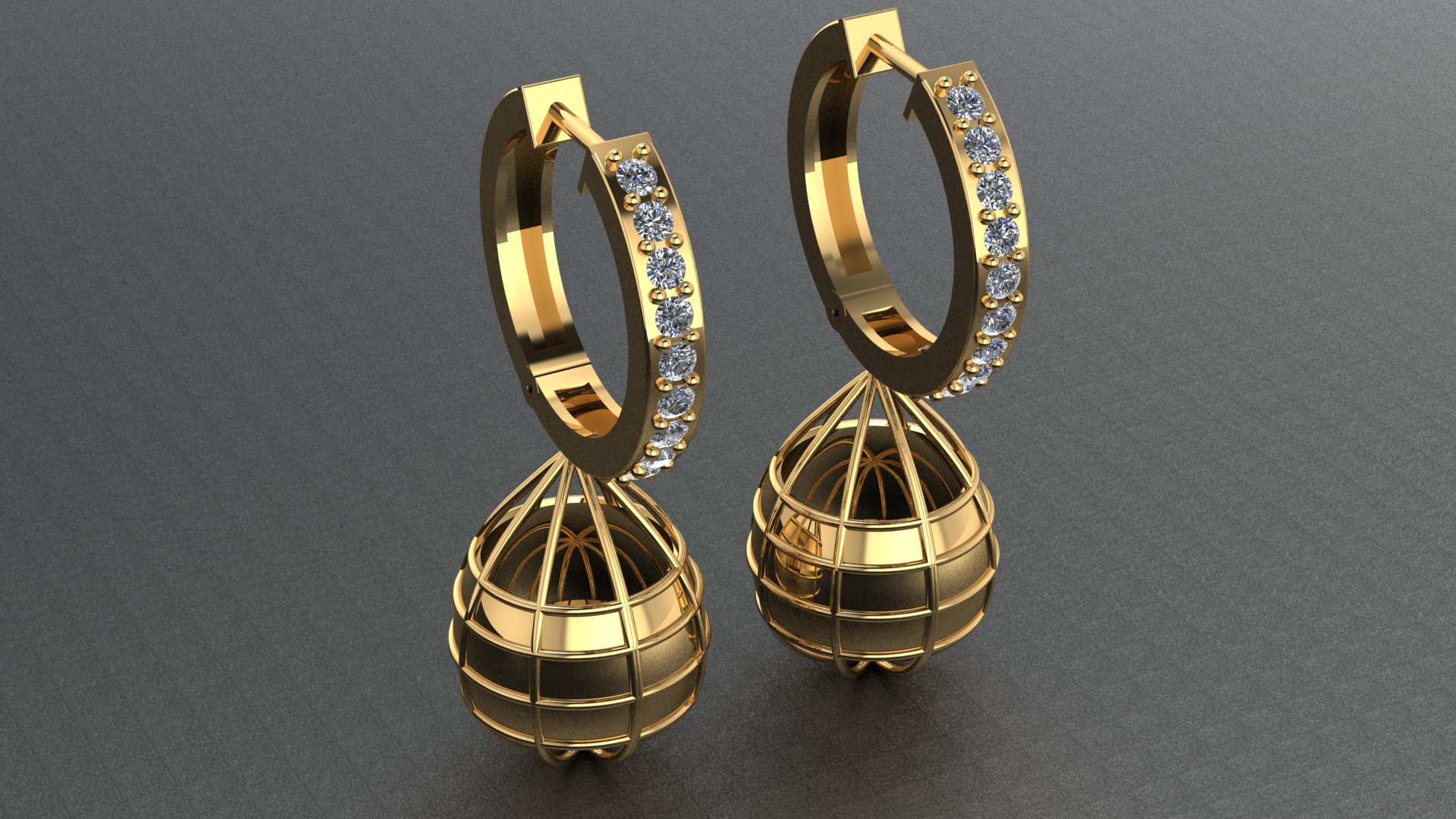 Elegant Dangling Hoop Earrings