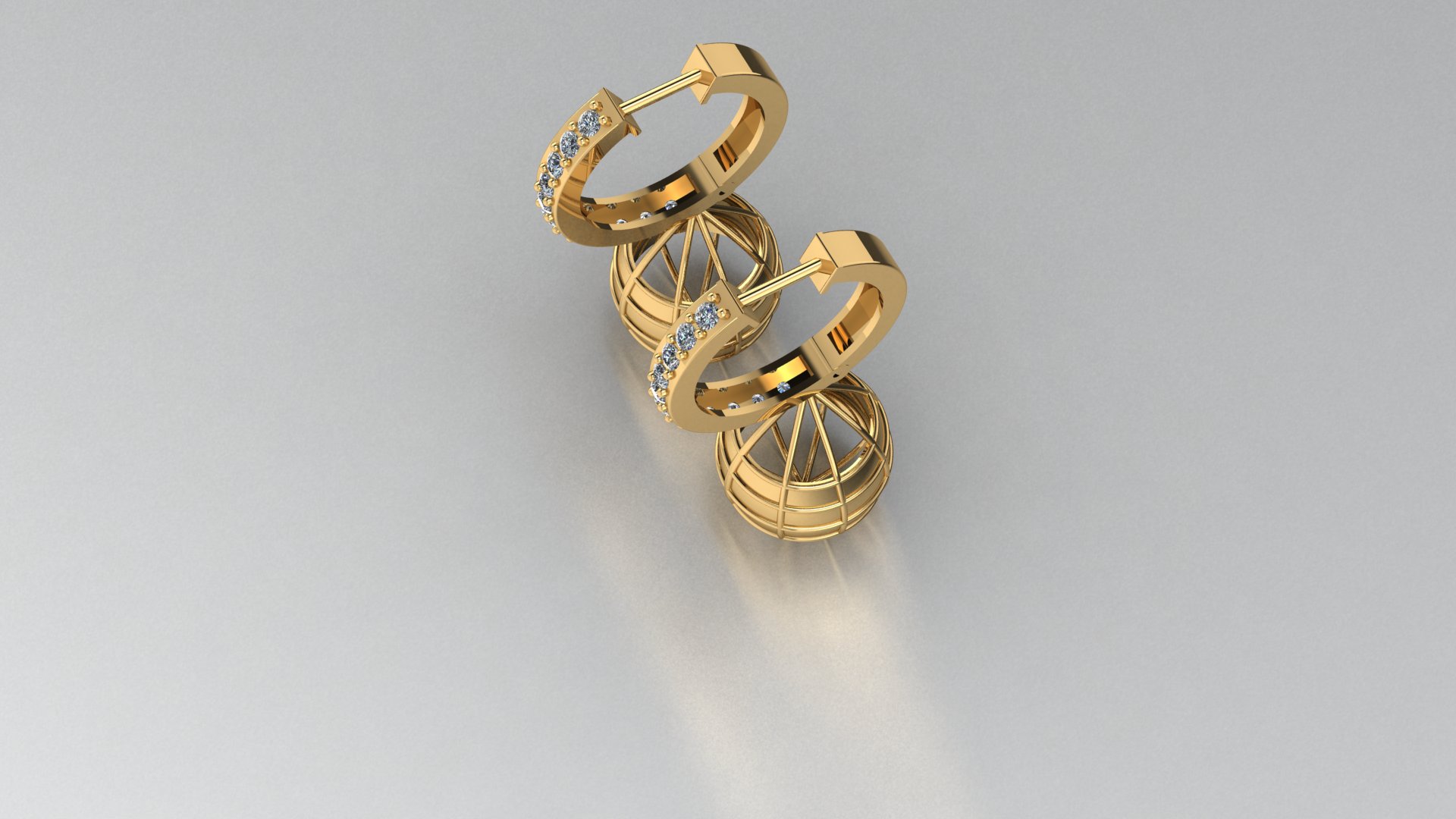 Elegant Dangling Hoop Earrings — view 8