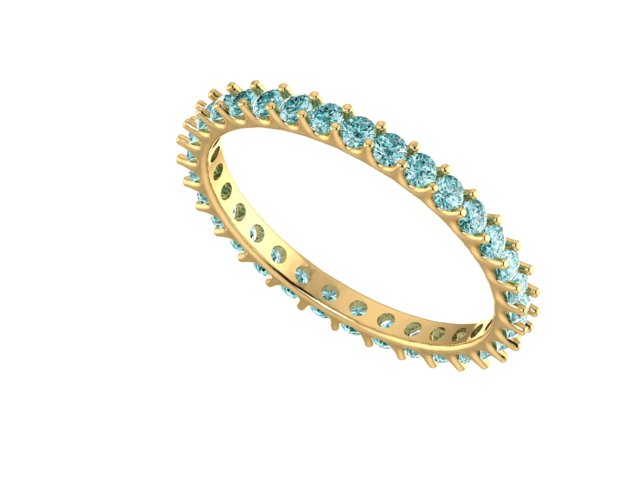 Eternity Ring with Shared-Prong Round Stones