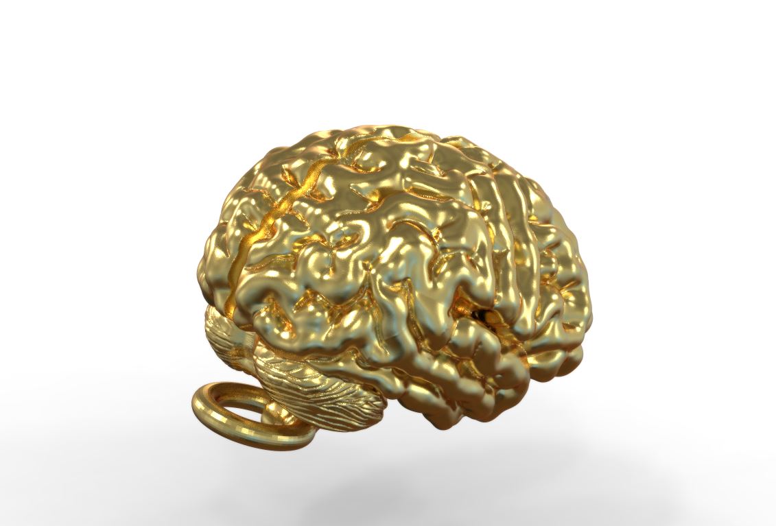 Anatomical Brain Pendant Unique — view 3
