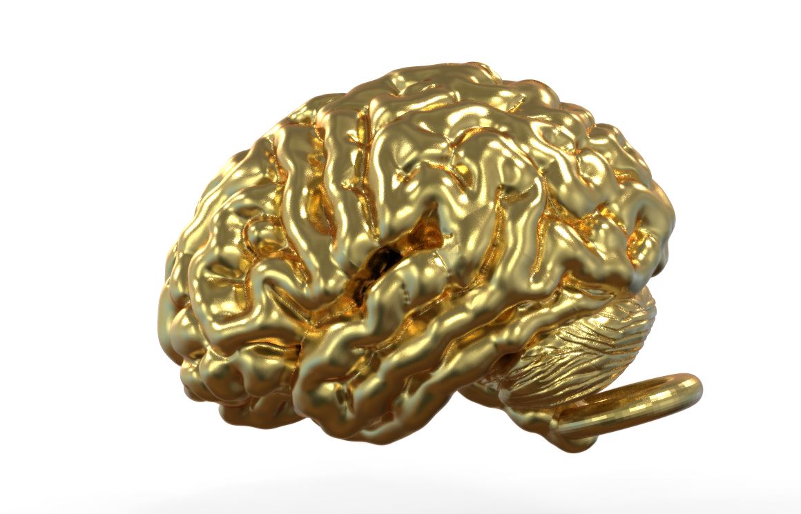 Anatomical Brain Pendant Unique — view 4