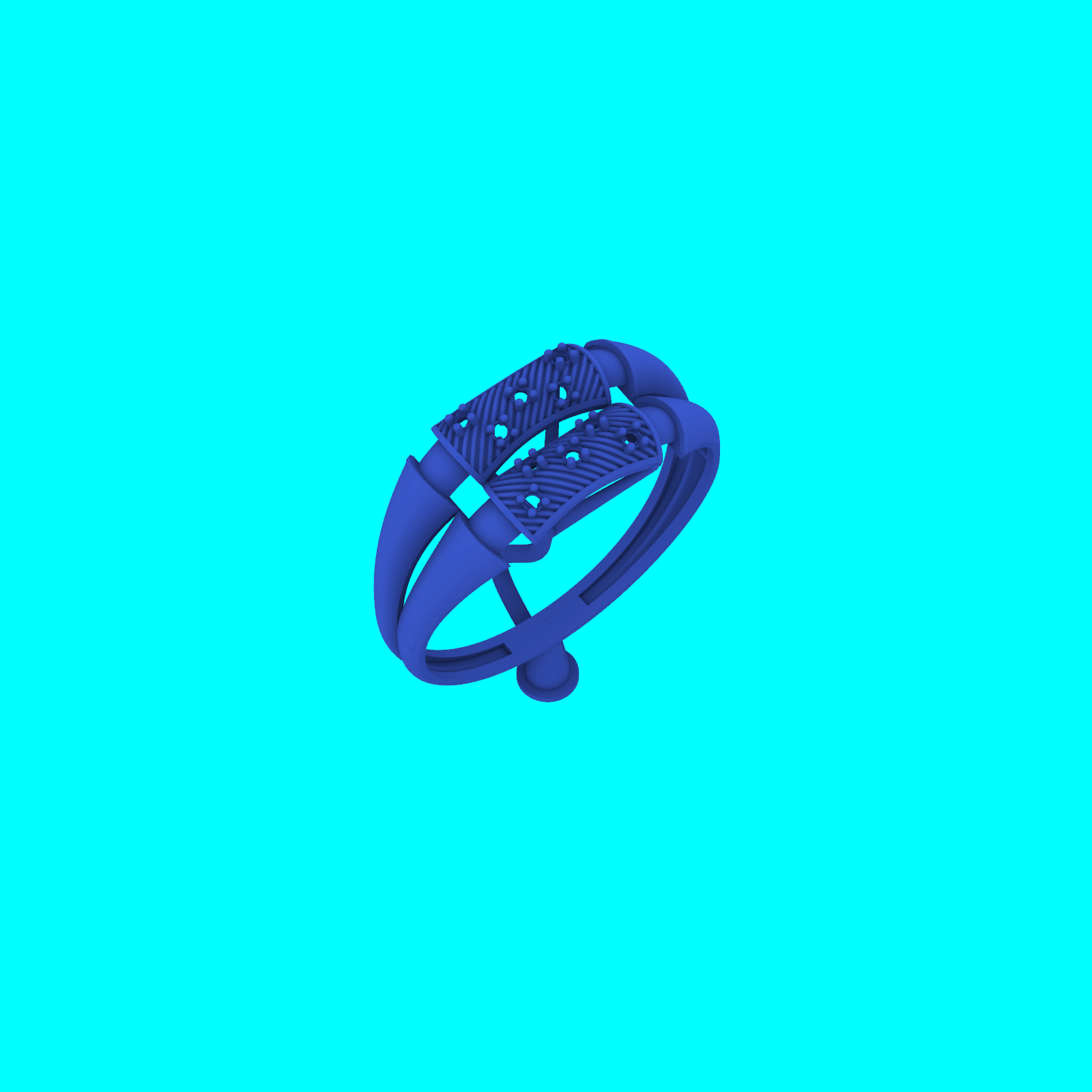 Detailed Ring RG099 Production Ready 3D Model — view 2