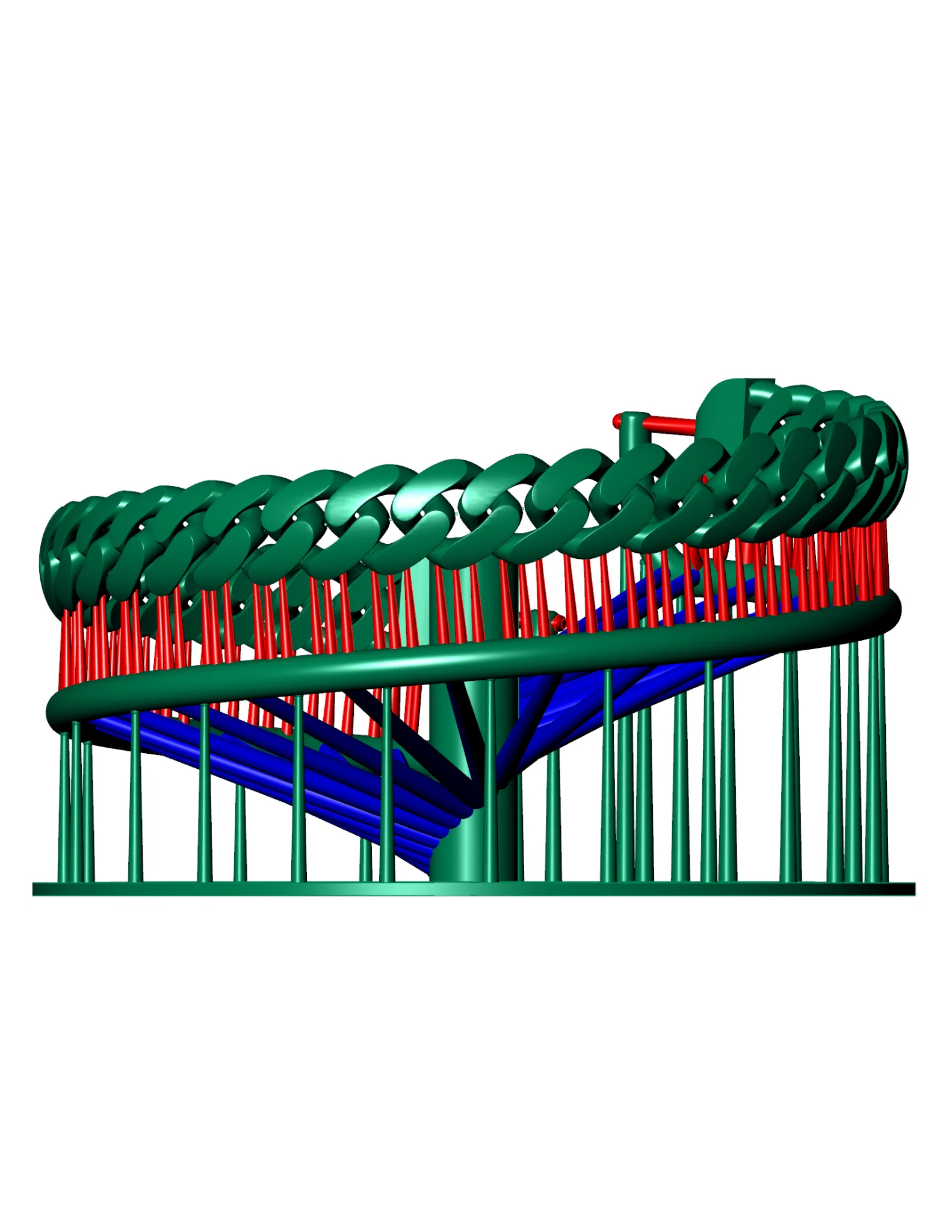 5 Size Cuban Chain 3D Model at an Unbeatable Price — view 5