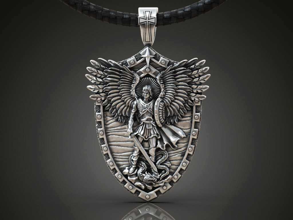 Archangel Michael Shield Protection Pendant